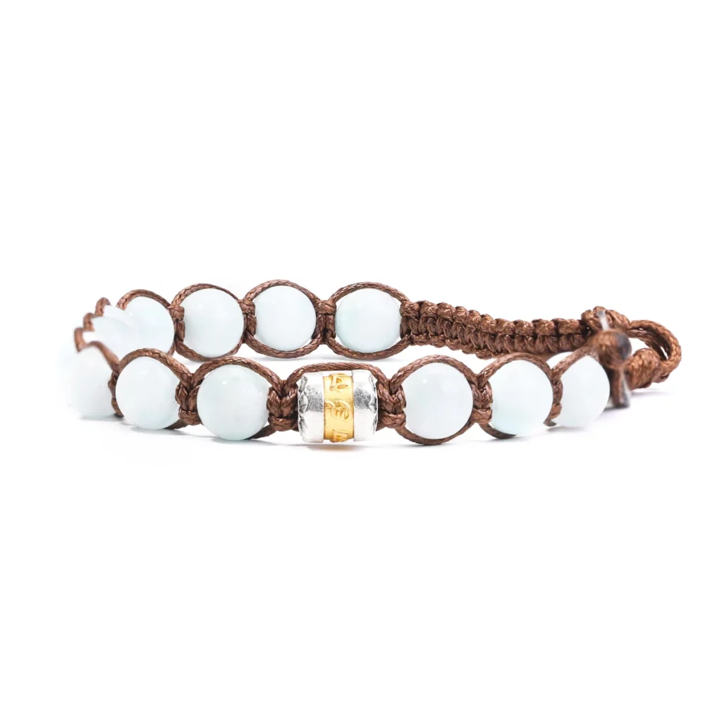 Classic Men's 8mm Stone Bead Buddhist Bracelet