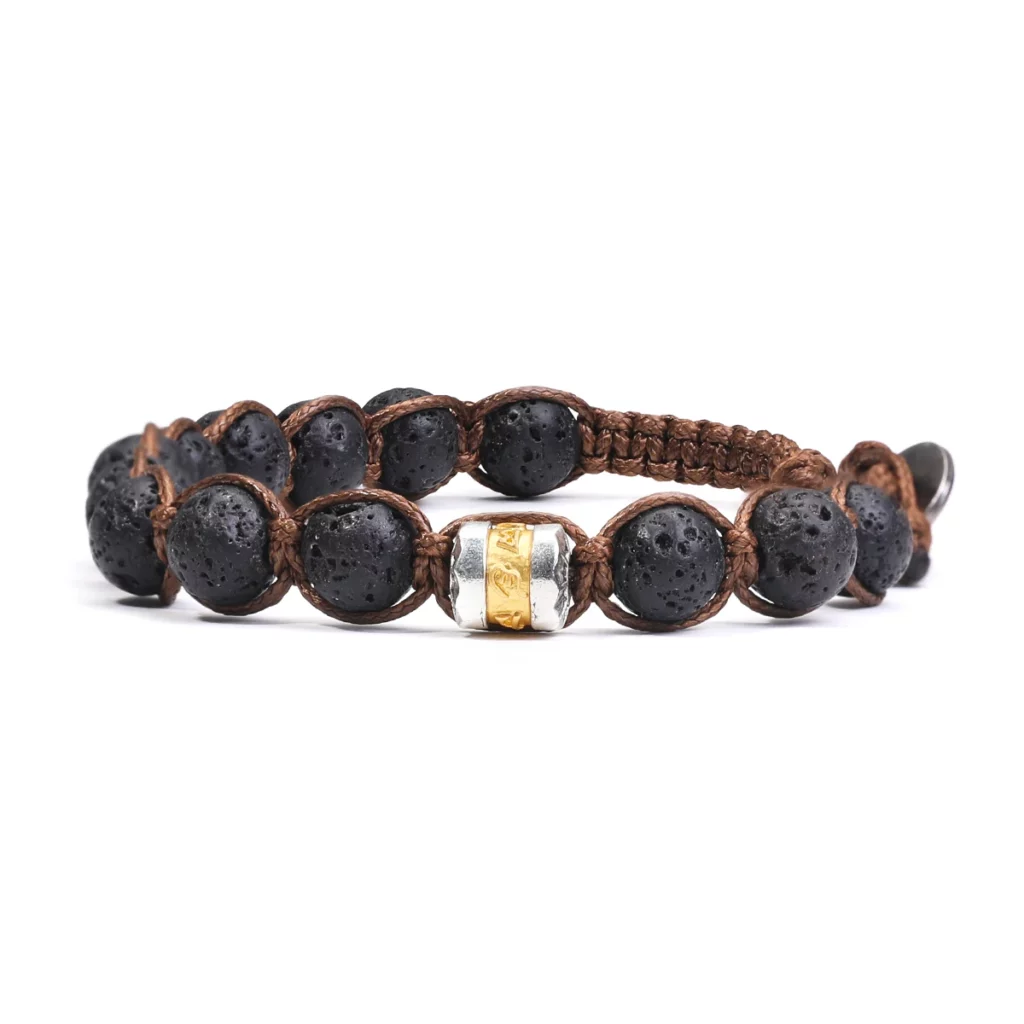 Classic Men's 8mm Stone Bead Buddhist Bracelet
