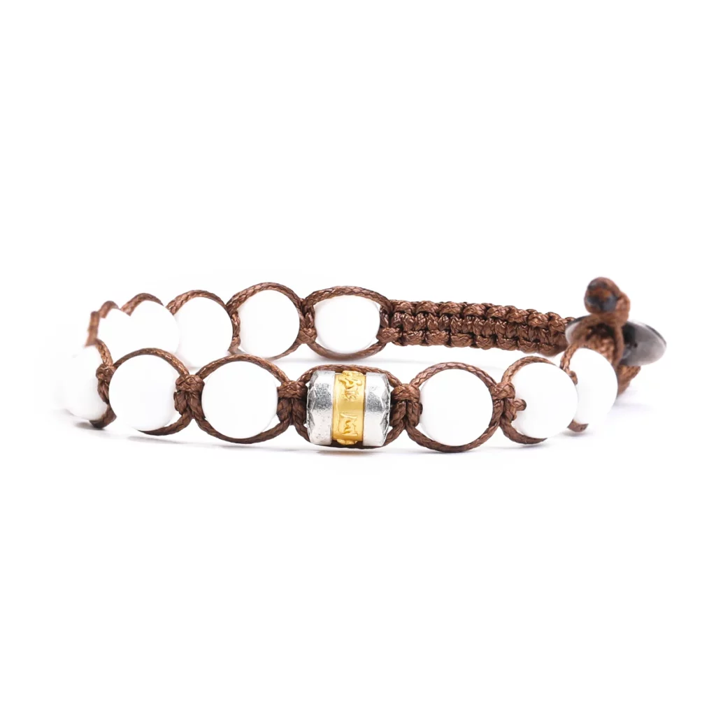 Classic Men's 8mm Stone Bead Buddhist Bracelet