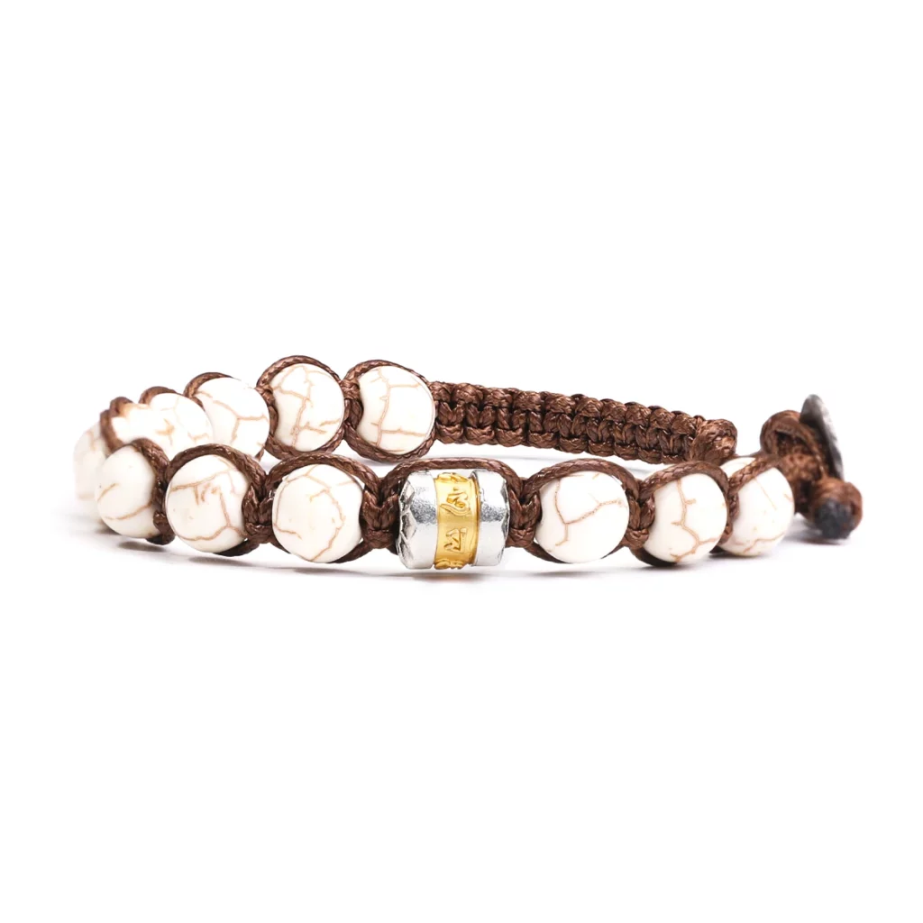 Classic Men's 8mm Stone Bead Buddhist Bracelet