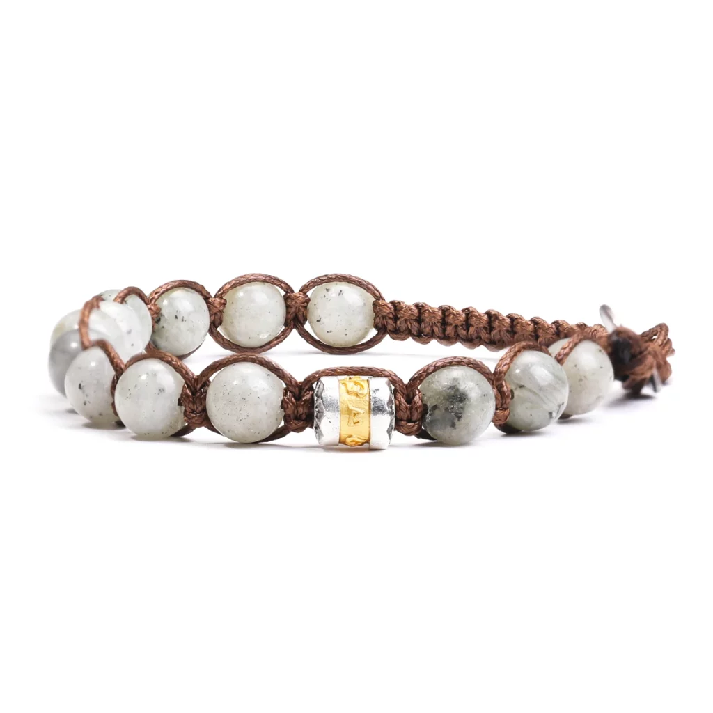 Classic Men's 8mm Stone Bead Buddhist Bracelet