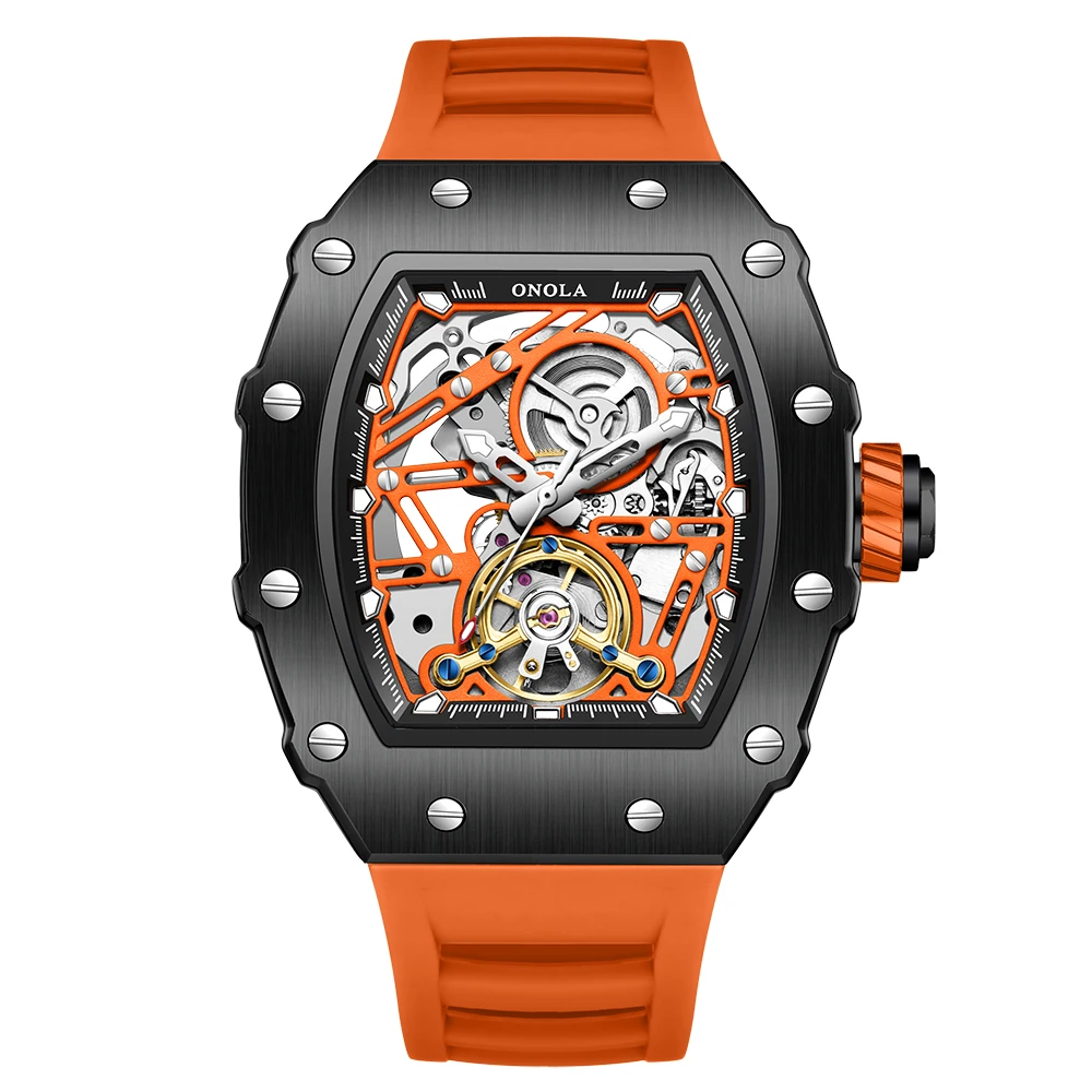 ONOLA Hollow Rudder Flywheel Automatic Mechanical Watch