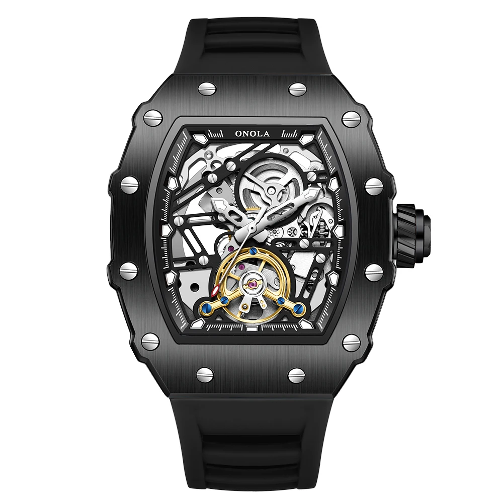 ONOLA Hollow Rudder Flywheel Automatic Mechanical Watch