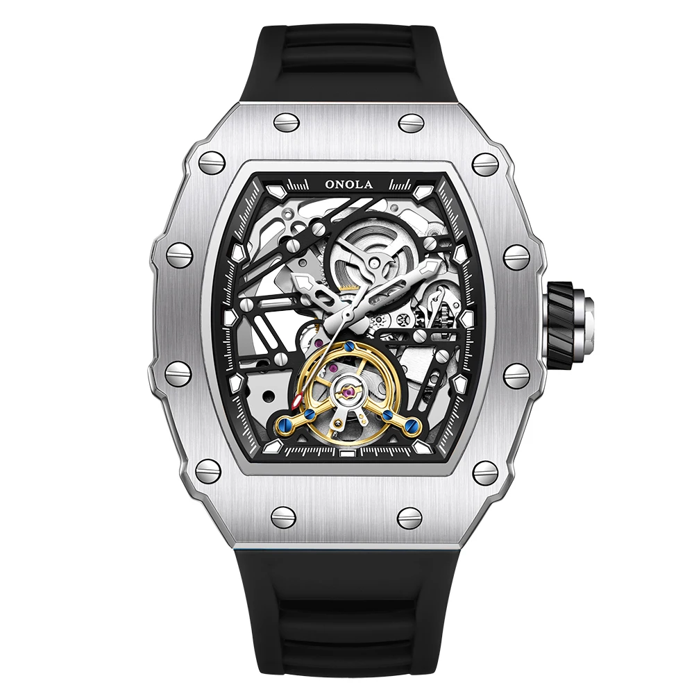 ONOLA Hollow Rudder Flywheel Automatic Mechanical Watch