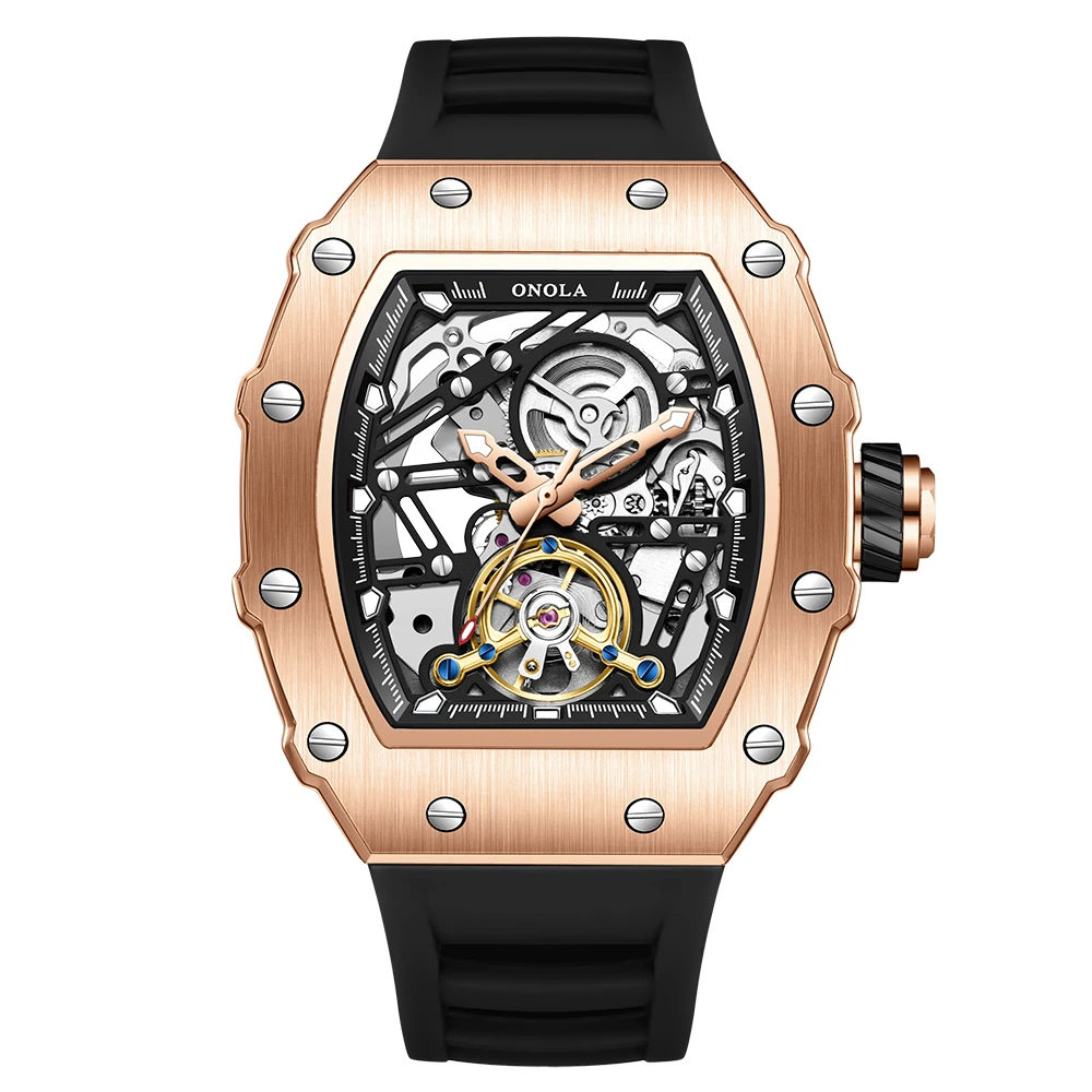 ONOLA Hollow Rudder Flywheel Automatic Mechanical Watch