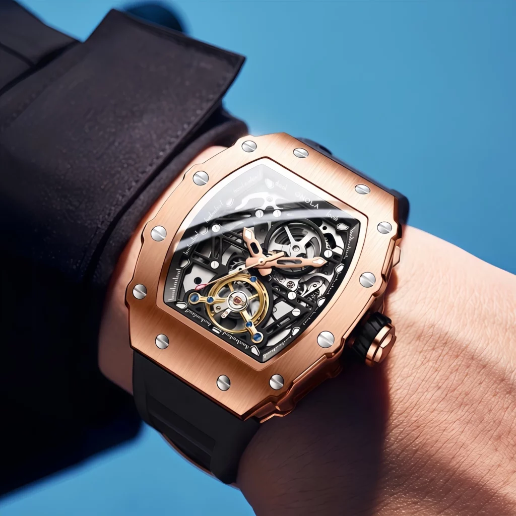 ONOLA Hollow Rudder Flywheel Automatic Mechanical Watch