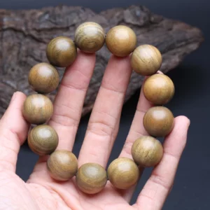 Sandalwood Beaded Buddhist Prayer Bracelet, 15mm - Image 2