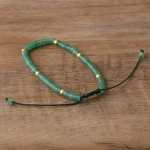 Green Aventurine Gemstone Bead Bracelet - Image 4