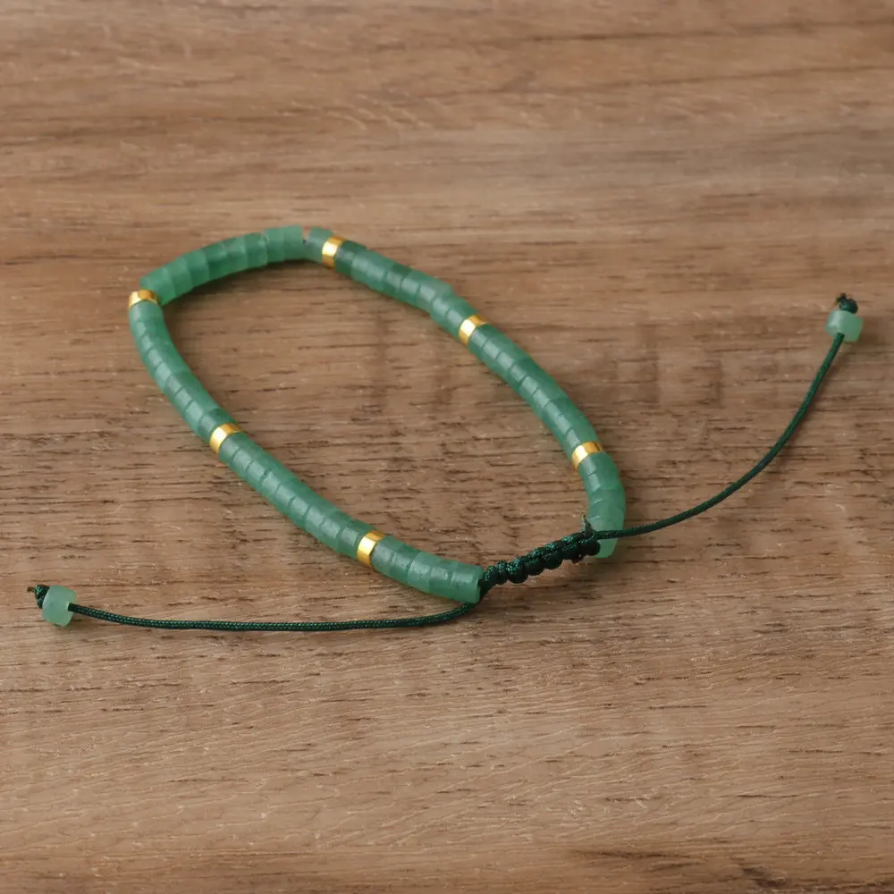 Green Aventurine Gemstone Bead Bracelet