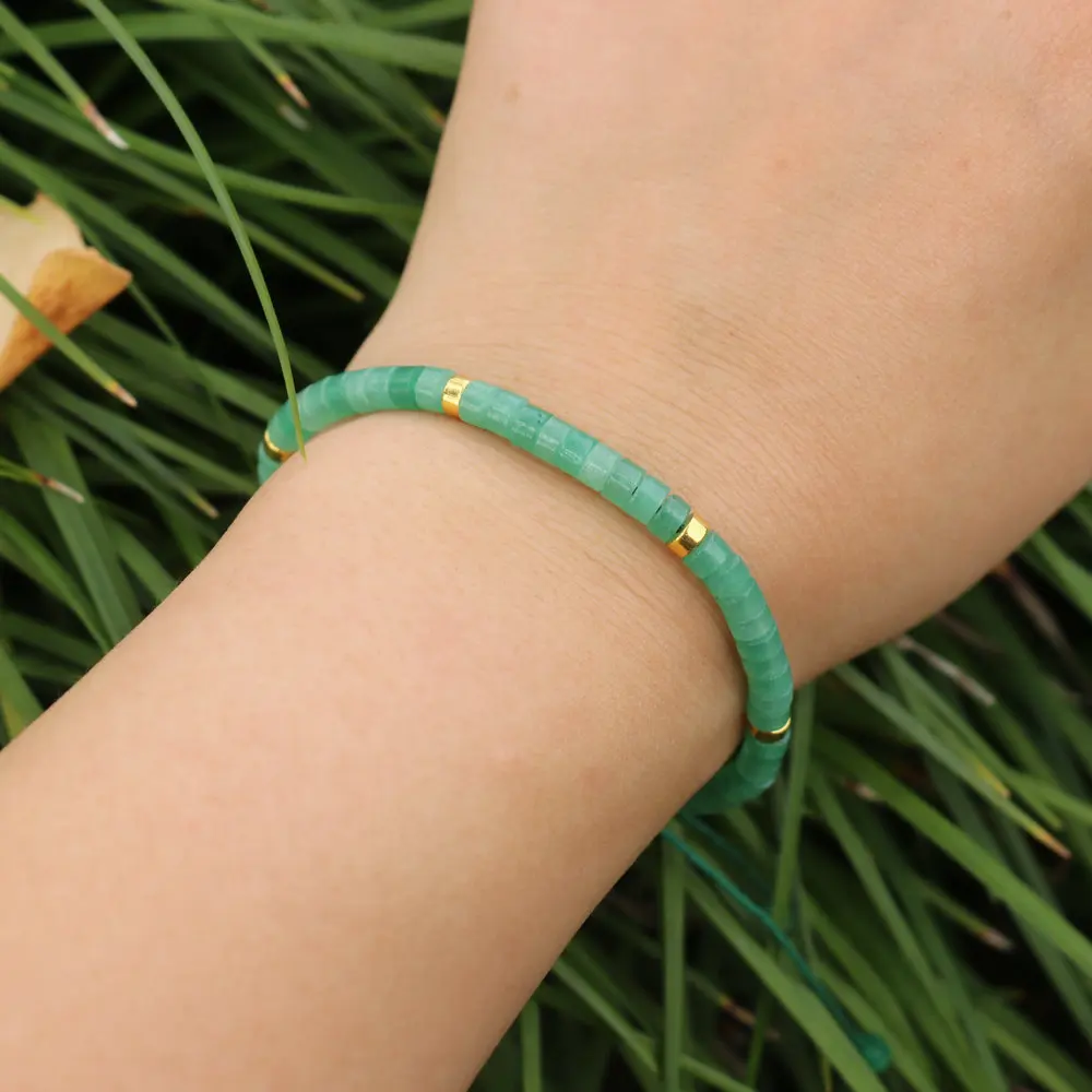 Green Aventurine Gemstone Bead Bracelet