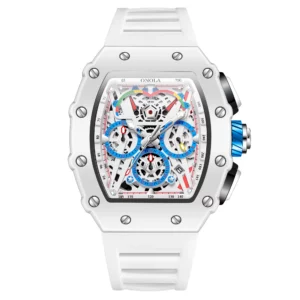 ONOLA Men's White Multifunctional Quartz Watch - Image 10