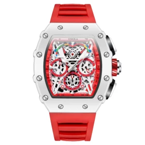 ONOLA Men's White Multifunctional Quartz Watch - Image 8