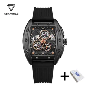 Mark Fairwhale Automatic Skeleton Tourbillon Watch for Men - Image 5