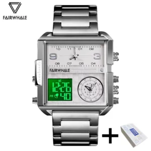 Mark Fairwhale Dual Display Military Square Watch - Image 9