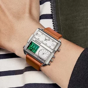 Mark Fairwhale Dual Display Military Square Watch - Image 3