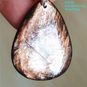 Rare Black Lepidolite & Kunzite Star Flash Pendant Necklace - Image 11