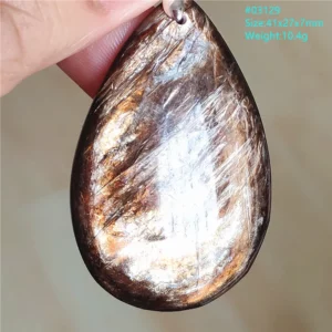 Rare Black Lepidolite & Kunzite Star Flash Pendant Necklace - Image 29
