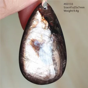 Rare Black Lepidolite & Kunzite Star Flash Pendant Necklace - Image 25