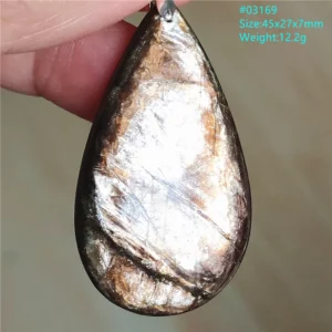 Rare Black Lepidolite & Kunzite Star Flash Pendant Necklace - Image 47