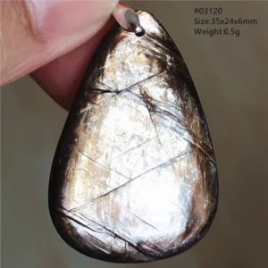 Rare Black Lepidolite & Kunzite Star Flash Pendant Necklace - Image 62