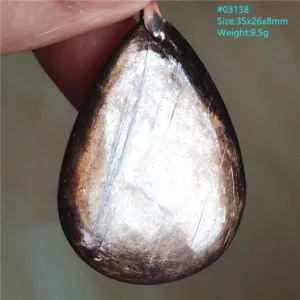 Rare Black Lepidolite & Kunzite Star Flash Pendant Necklace - Image 21