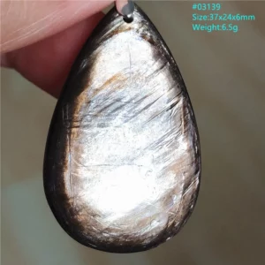 Rare Black Lepidolite & Kunzite Star Flash Pendant Necklace - Image 65
