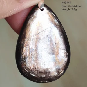 Rare Black Lepidolite & Kunzite Star Flash Pendant Necklace - Image 44