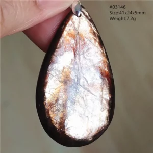 Rare Black Lepidolite & Kunzite Star Flash Pendant Necklace - Image 45