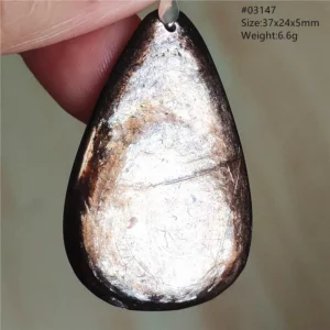 Rare Black Lepidolite & Kunzite Star Flash Pendant Necklace - Image 22