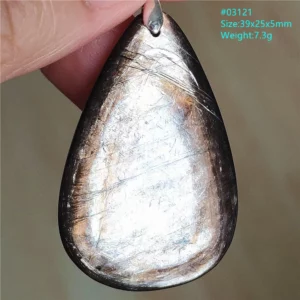 Rare Black Lepidolite & Kunzite Star Flash Pendant Necklace - Image 56