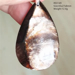 Rare Black Lepidolite & Kunzite Star Flash Pendant Necklace - Image 41