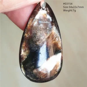 Rare Black Lepidolite & Kunzite Star Flash Pendant Necklace - Image 37