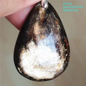 Rare Black Lepidolite & Kunzite Star Flash Pendant Necklace - Image 58