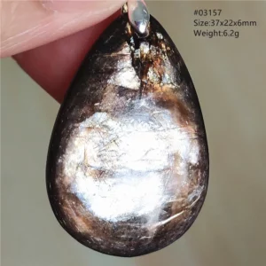 Rare Black Lepidolite & Kunzite Star Flash Pendant Necklace - Image 38