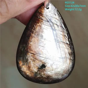 Rare Black Lepidolite & Kunzite Star Flash Pendant Necklace - Image 57
