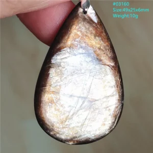 Rare Black Lepidolite & Kunzite Star Flash Pendant Necklace - Image 12