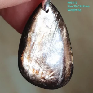 Rare Black Lepidolite & Kunzite Star Flash Pendant Necklace - Image 8