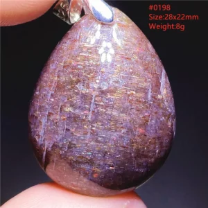 Blue Iolite Dichroite Pendant Necklace, Star Light Heart Drop - Image 37