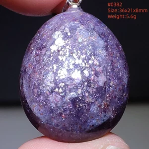 Blue Iolite Dichroite Pendant Necklace, Star Light Heart Drop - Image 69