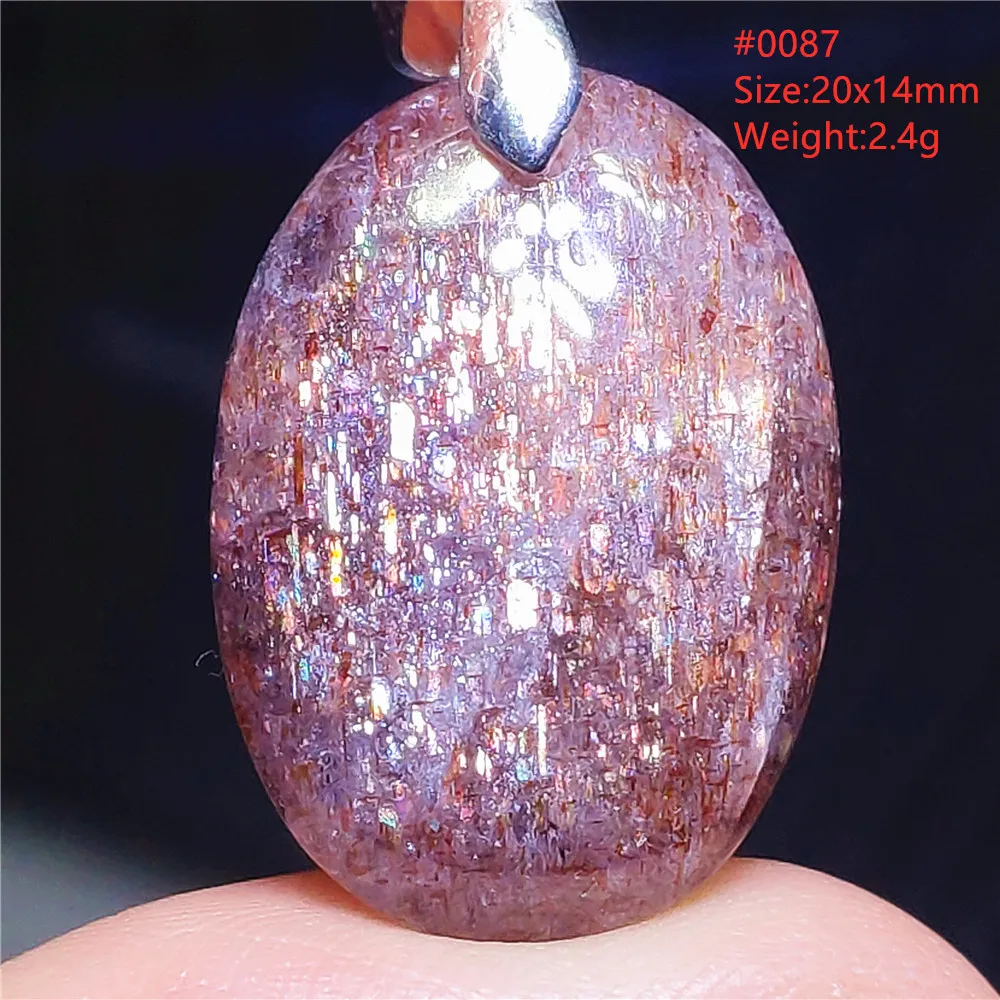 Blue Iolite Dichroite Pendant Necklace, Star Light Heart Drop