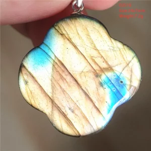 Natural Blue Labradorite Bead Necklace, AAAAA - Image 72