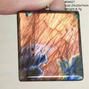 Natural Blue Labradorite Bead Necklace, AAAAA - Image 22