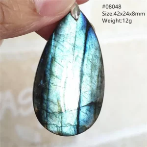 Natural Blue Labradorite Bead Necklace, AAAAA - Image 71