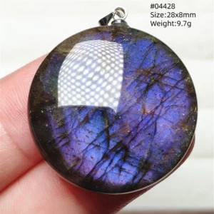 Natural Blue Labradorite Bead Necklace, AAAAA - Image 23