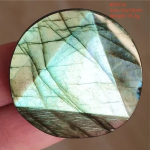 Natural Blue Labradorite Bead Pendant Necklace - Image 35
