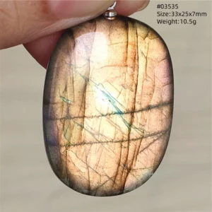 Natural Blue Labradorite Bead Necklace, AAAAA - Image 46