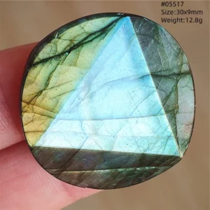 Natural Blue Labradorite Bead Pendant Necklace - Image 34