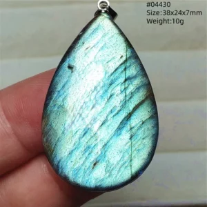 Natural Blue Labradorite Bead Necklace, AAAAA - Image 25
