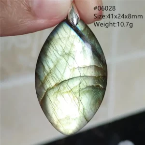 Natural Blue Labradorite Bead Necklace, AAAAA - Image 54