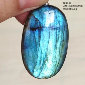 Natural Blue Labradorite Bead Necklace, AAAAA - Image 44